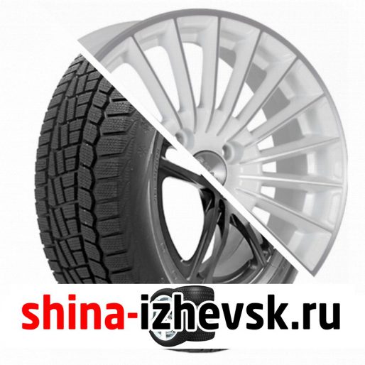 Колесо в сборе Viatti Brina зима (V-521) 185/60 R15 T 84 + СКАД Веритас 6xR15 5×100 ET38 DIA57.1 Белый с полированной лицевой частью в Ижевске